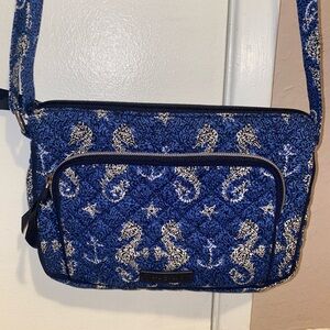 Vera Bradley Seahorse Crossbody Purse with Cute Liner